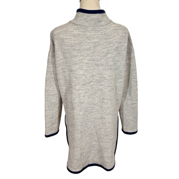 Anthropologie Moth Colorblocked 100% Wool Sweater Coat - Picture 7 of 12